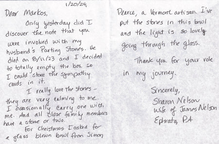 Letter from Sharon
